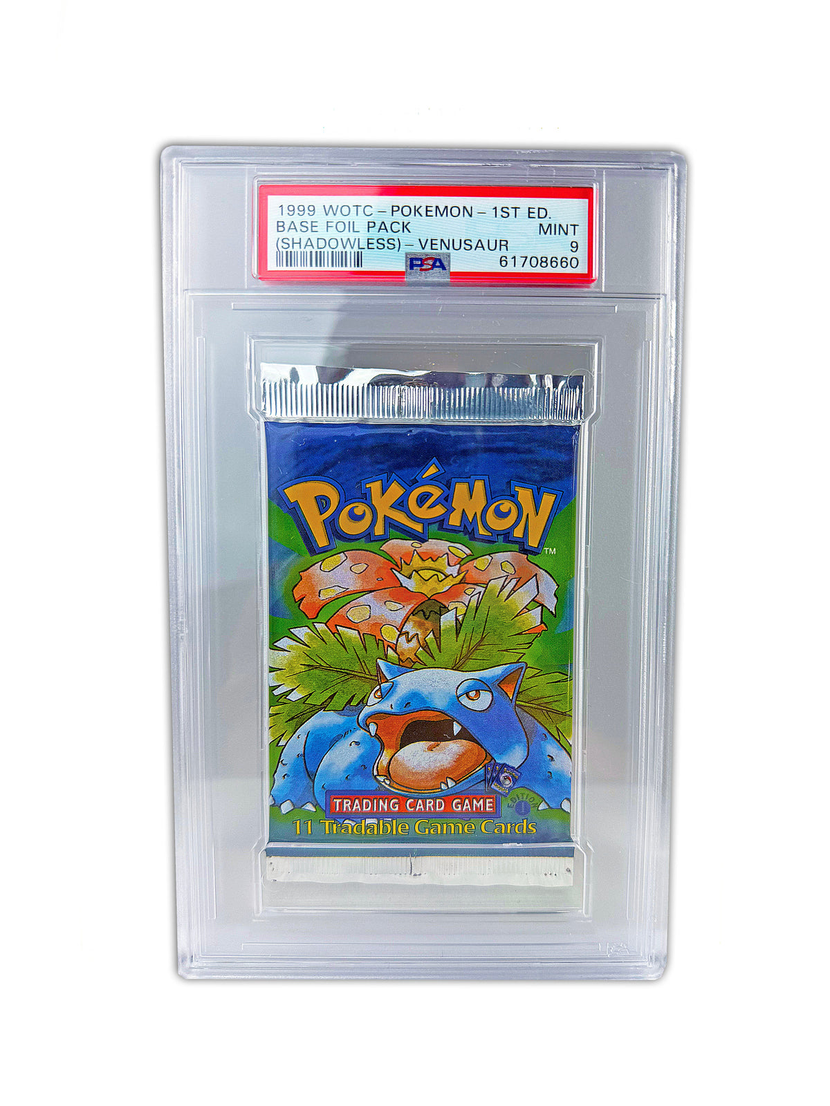 PSA 9 1999 1st Edition Shadowless Base Venusaur Pack