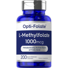 Opti-Folate L-Methylfolate 1000mcg | 200 Capsules