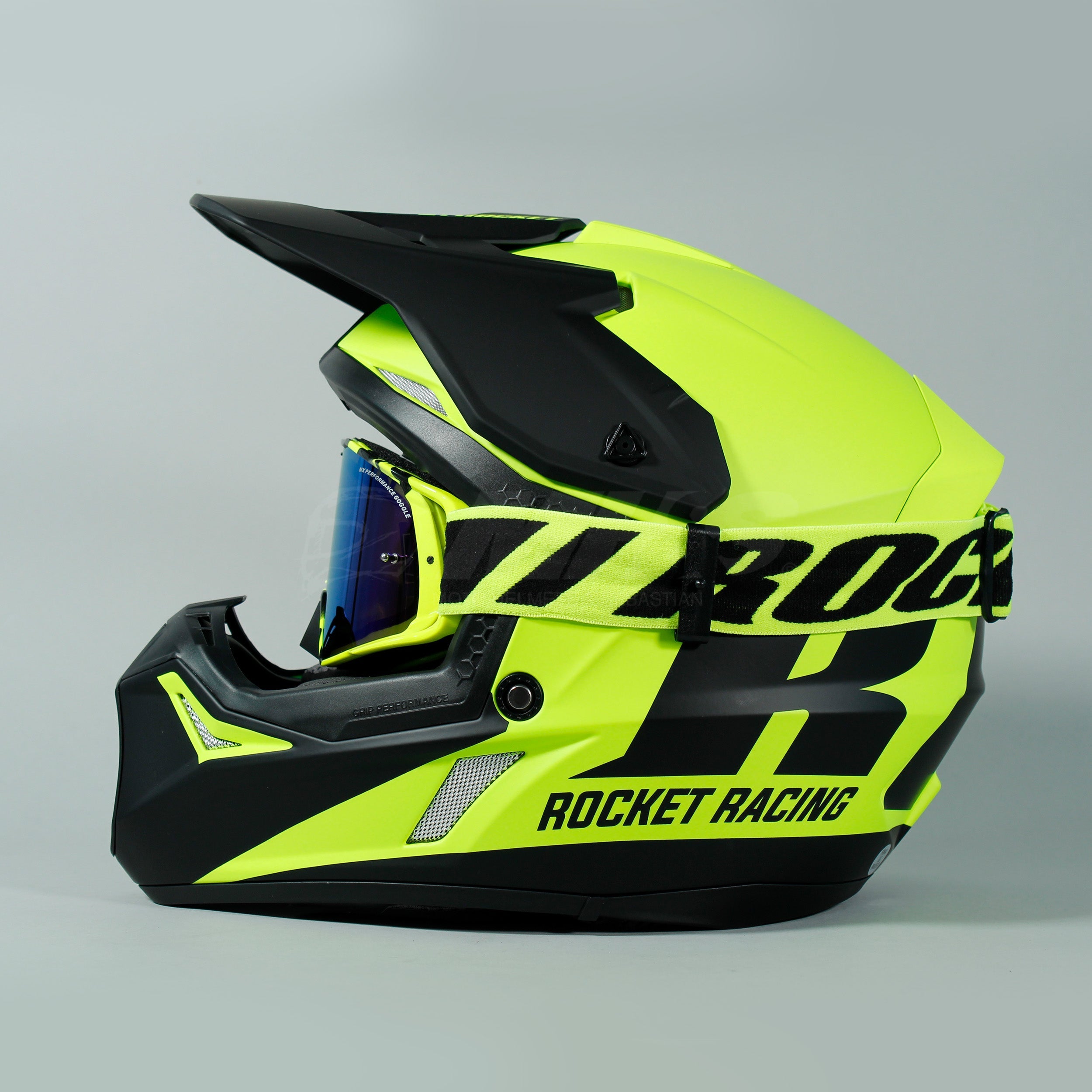 Casco Cross Joe Rocket RKT 22 Racing Hi Visibility - Moto Helmets  -  - Cascos, Cross