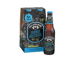 DE: Valaisanne Sans Alcool Bier 33cl 4-Pack – alkoholfreies Bier mit vollem Geschmack und leichter Frische, vor neutralem Hintergrund.
FR: Valaisanne Sans Alcool Bière 33cl 4-Pack – bière sans alcool au goût authentique et à la fraîcheur légère, sur fond neutre.
IT: Valaisanne Sans Alcool Birra 33cl 4-Pack – birra analcolica dal gusto pieno e dalla freschezza leggera, su sfondo neutro.