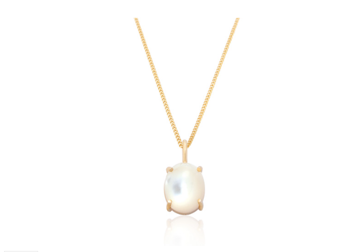Mother Of Pearl Claw Set Pendant