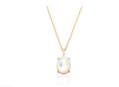 Mother Of Pearl Claw Set Pendant