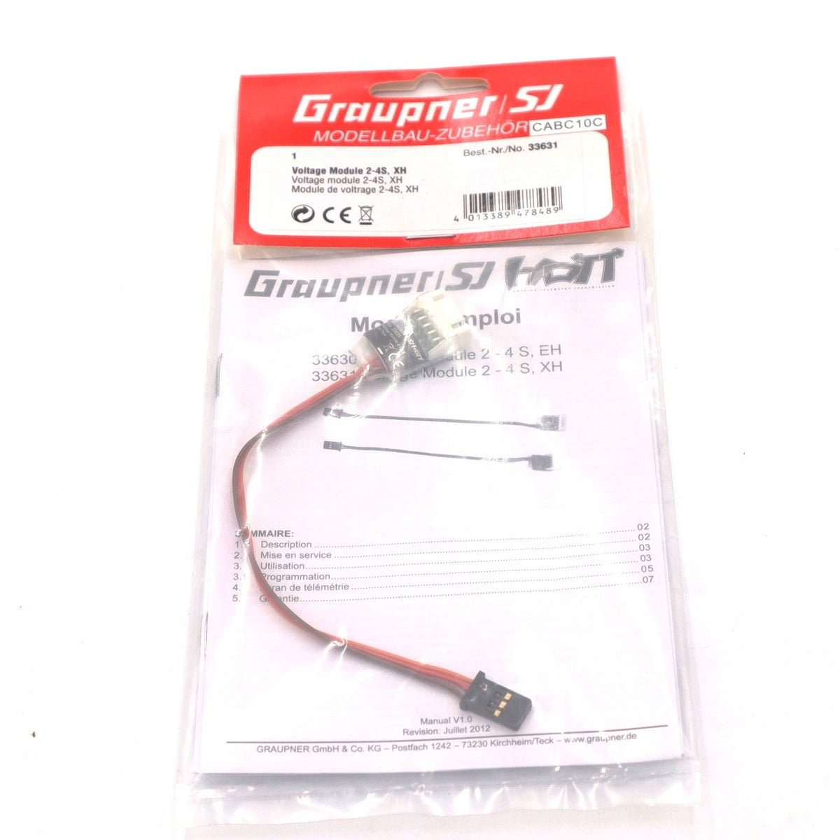 Voltage Module 2-4S XH - HoTT Telemetrie, Best.-Nr. 33631.Graupner Voltage Module

2-4S XH Voltage Sensor

HoTT telemetry voltage module

Graupner 33631

RC battery voltage monitor

RC telemetry sensor

LiPo voltage sensor

RC power module

model aircraft voltage sensor

RC airplane telemetry

RC helicopter battery monitor

multirotor voltage sensor

drone telemetry module

FPV RC voltage sensor

RC glider electronics

flight data voltage module

RC system power monitoring