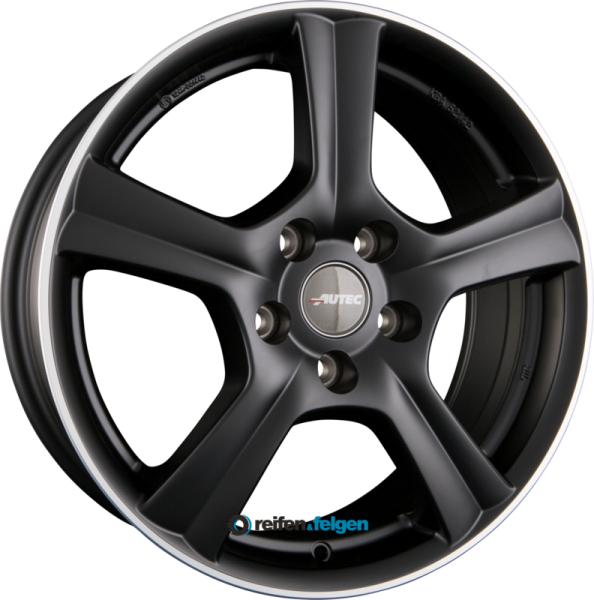 AUTEC IONIK (I) 7.5x17 ET46 5x114.3 NB67.1 Schwarz Matt Poliert