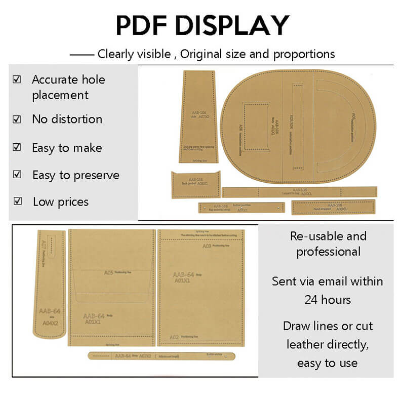BABYLON™ Saddle Bag Leather Crafting DIY Pattern AAB - 415 - Babylon LeatherBabylon LeatherAAB-415-PDF