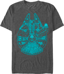 Charcoal Millennium Falcon Shirt