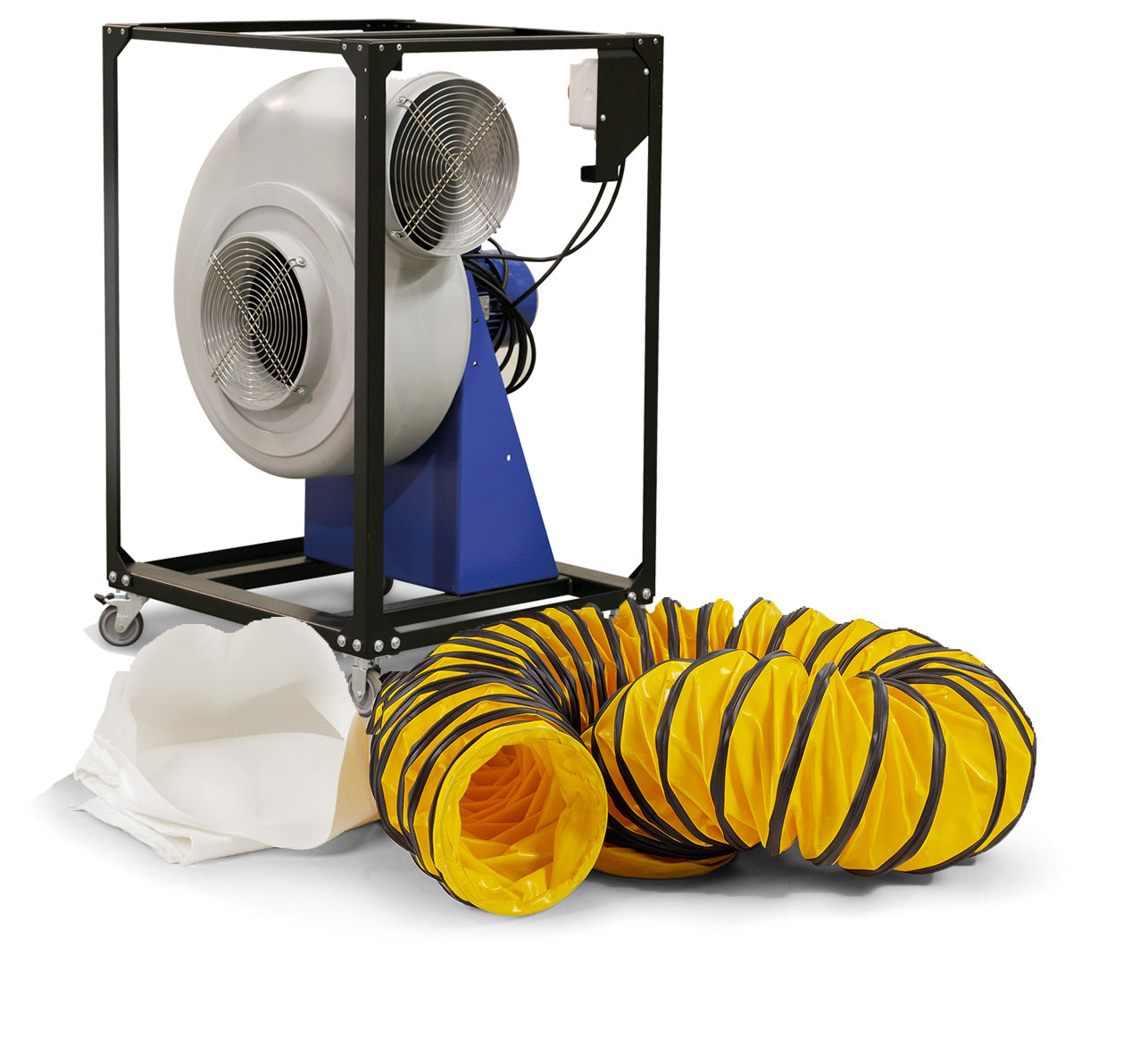 Dryfast Ventilator TFV300 Set met Slang 10m en Stofzak