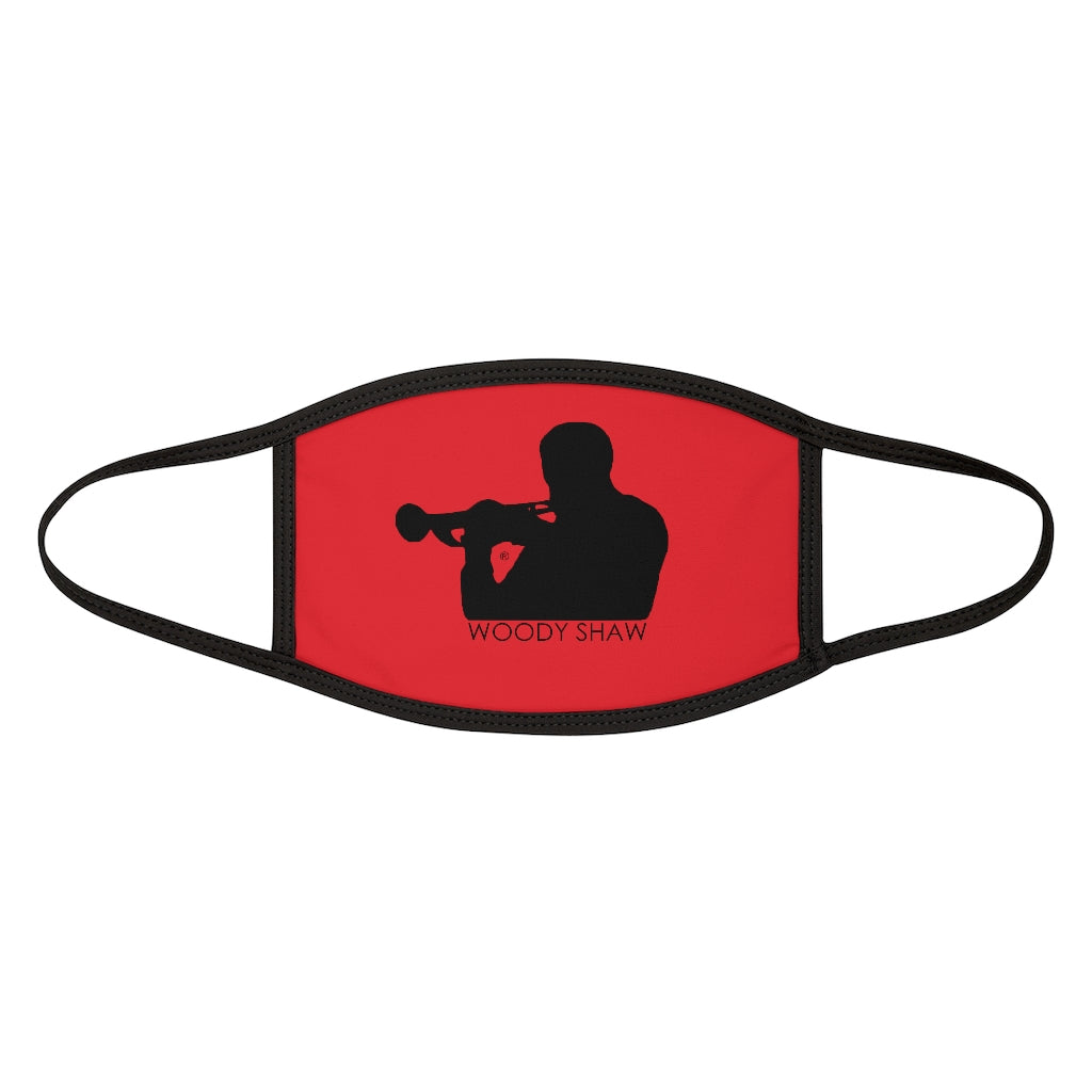 Woody Shaw® Logo Face Mask - Black on Red