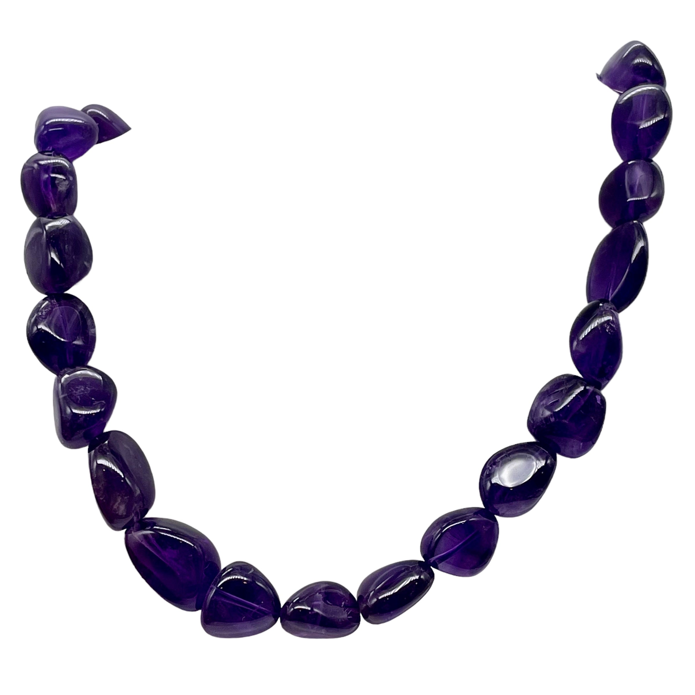 Grape Candy Amethyst Nugget Focal Bead Strand 109383