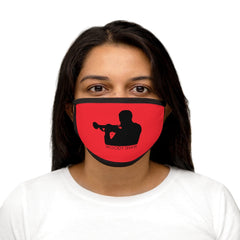 Woody Shaw® Logo Face Mask - Black on Red