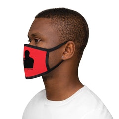 Woody Shaw® Logo Face Mask - Black on Red