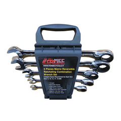 Serie da 5 chiavi combinate a cricchetto 8-10-13-17-19mm FERMEC BW-519