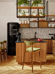 Krzesło barowe 200-190 S/65 w tkaninie Boucle Bottle Green