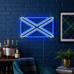 "Skotlands Flagg" Neonskilt
