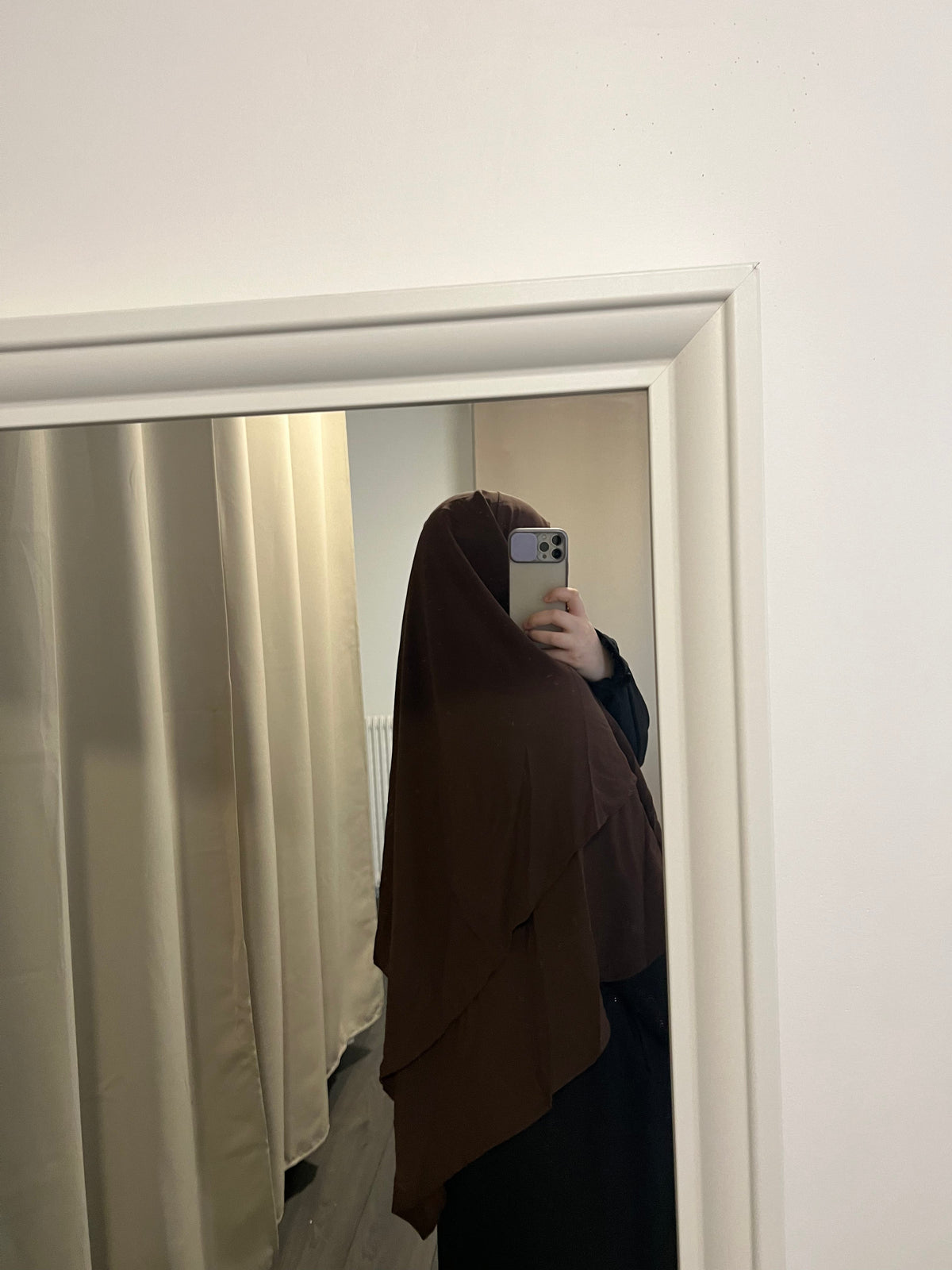 Khimar 2 voiles en soie de Médine