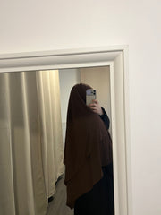 Khimar 2 voiles en soie de Médine