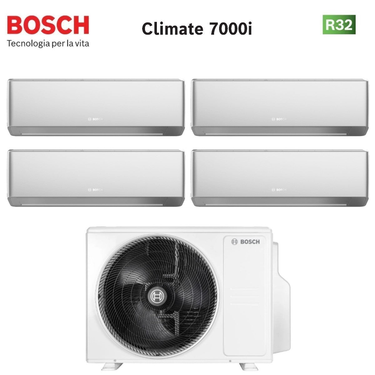 junkers bosch condizionatore quadri split bosch climate 7000i silver 991212 con 5000m 1054 e r 32 wi fi integrato