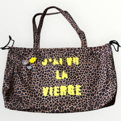 Sac week-end XXL Léopard - J'ai vu la Vierge (2 coloris)