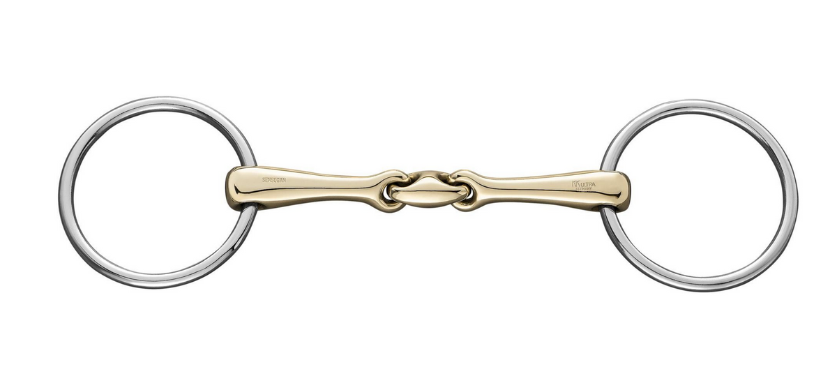 Herm Sprenger KK Ultra Sensogan Double Jointed Loose Ring Snaffle 14mm