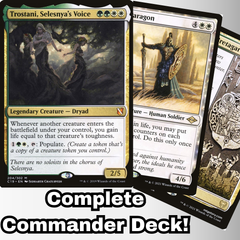 MTG Commander Deck EDH Deck Trostani, Selesnya's Voice 100 Magic Cards Custom Deck Tokens Life gain Green White Selesnya