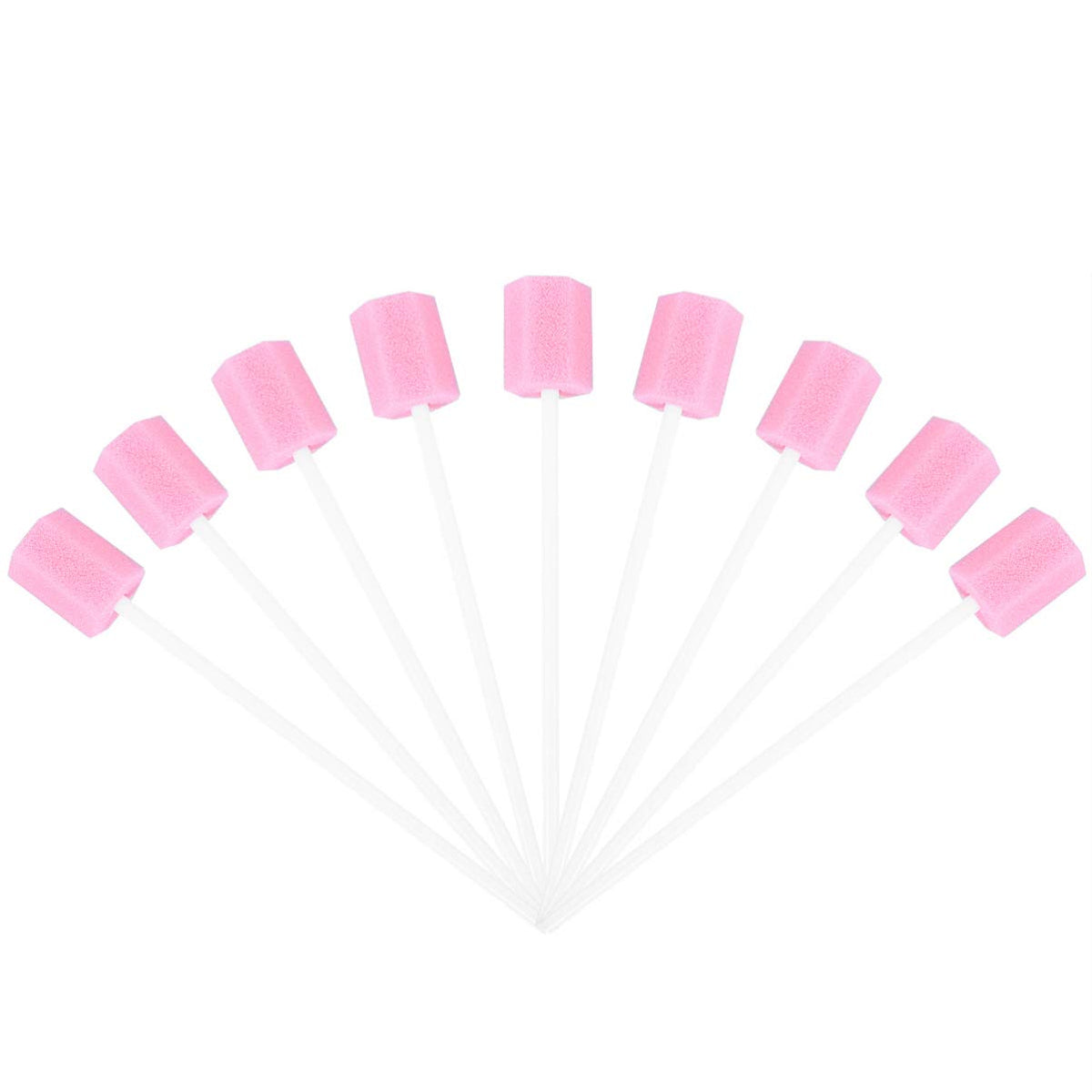 Rosenice Dental Swabs Pack of 100 Disposable Oral Care Sponge Swabs Mouth Cleaning Swab (Pink) - BeesActive Australia