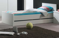 VIPACK - Lit LARA 90 X 200 cm Blanc